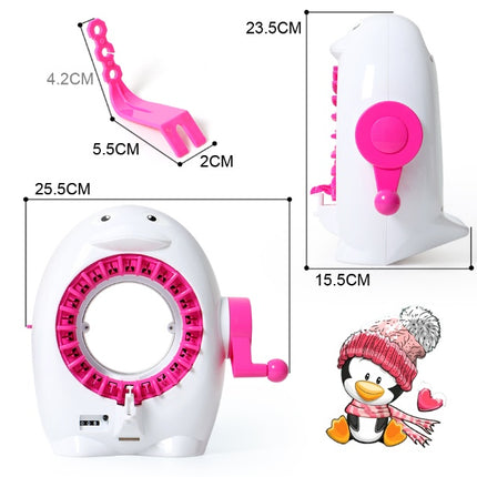 Penguin Knitting Machine Comes With Calculator Sweater Scarf Hat