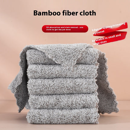 Bamboo Charcoal Thick Soft Absorbent Not Easy To Touch Oil Rag