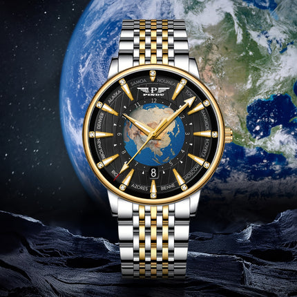 Men'S Automatic Watch - Business & Formal Watch with Stainless Steel Strap, Mechanical Movement,