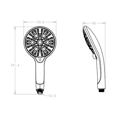 9-speed Household Bath Bath Shower Head