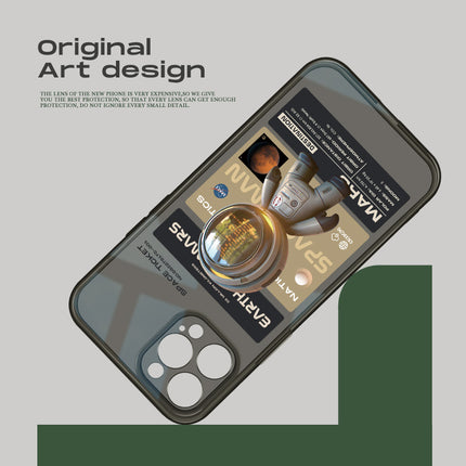 I Niche Trendy Brand Mobile Phone Anti-drop Black Soft Case