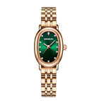 Steel Belt Rose Gold Green