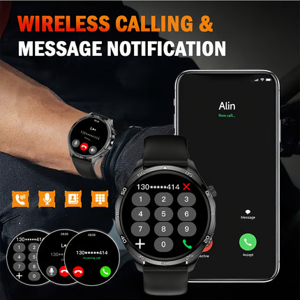 New Smartwatch for Men and Women - Wireless Calling/Text Messages/Multiple Sports Models/Remote Camera