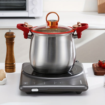 Stainless Steel Multi-Layer Soup Pot, Quick Heating  Evenly Heated