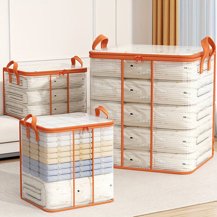 1pc Large Capacity Foldable Clothes & Quilt Storage Organizer,