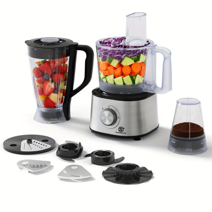 Processor Versatile with 1.75L Blender 1.2L Bowl Comes with Grinder Emulsifier Space-Saving