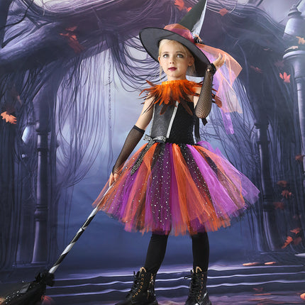 Halloween Children's Costume Witch Cosplay Clothes