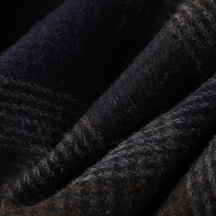 Women'S Mid-Length A-Line Skirt in Autumn And Winter with a Check Pattern.