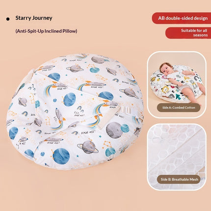 Creative Cartoon Printed Baby Anti-spit-up Inclined Pillow