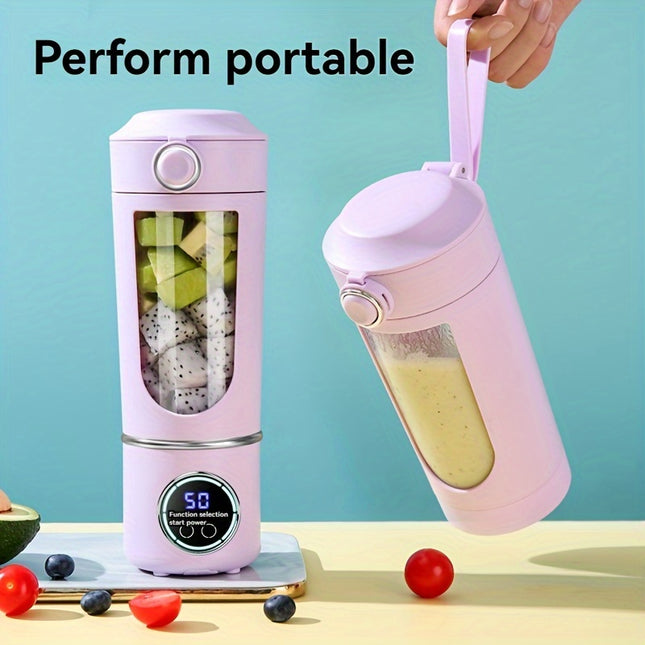 Juicer with Detachable Blender and Cup Lid,  12 Blades, Suitable for Travel, Sports