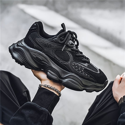 Men's Casual Dad Shoes - Breathable PU Upper & EVA Cushioned Sole, Lightweight Low-Top Sneakers