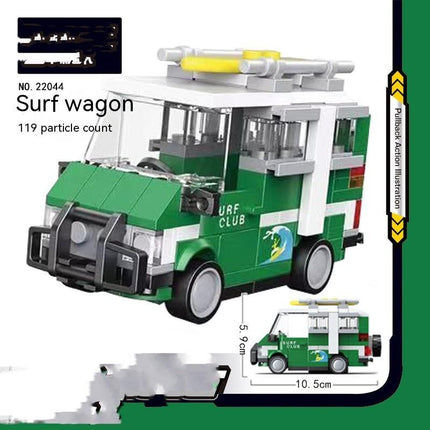 Building Block City Recycling Car Assembly Toy