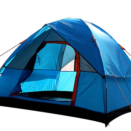 Tent 4 People To Build A Double Deck Family Outdoor Camping Travel Tent