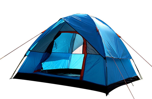 Tent 4 People To Build A Double Deck Family Outdoor Camping Travel Tent