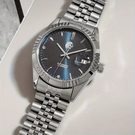 Fashion Men's Automatic Mechanical Watch With Stainless Steel Watchband
