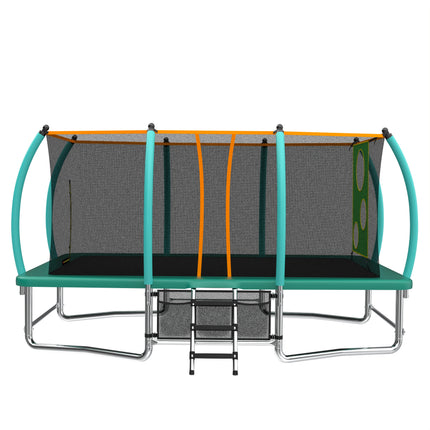 10X16FT Outdoor Square Trampolines for Kids Adults Long Rectangular Tumbling Trampoline