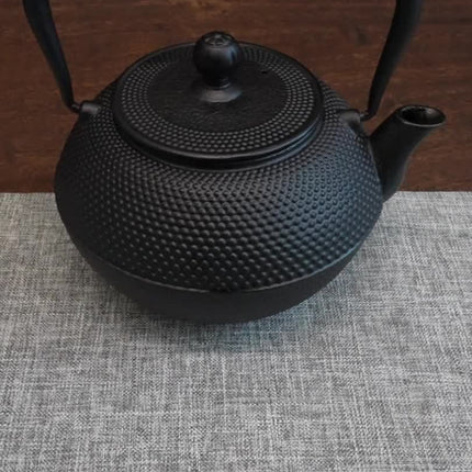 Cast Iron Teapot with Removable Stainless Steel Infuser - Classic Elegant Design,