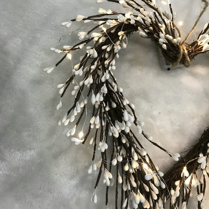 Artificial Love Garland 20 Heads With Lights Decoration