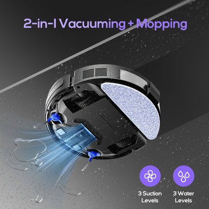Robot Vacuum Cleaner, 4000pa Max Power Suction, Scheduled Cleaning, Automatic Recharge
