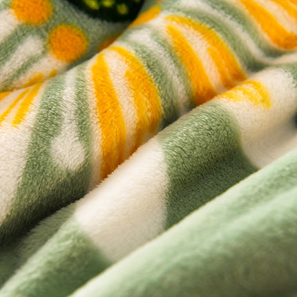 Luxurious Floral Milk Fleece Winter Comforter - Dual-Sided, Extra Thick & Warm