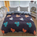 Butterfly Love Grey / 150x200cm Quilt Cover