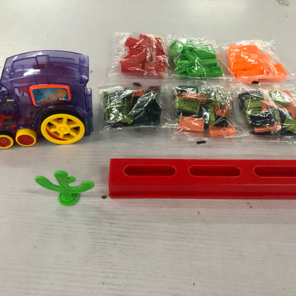 Domino Train Toys Baby Toys Car Puzzle Automatic Release Licensing Electric Building Blocks Train Toy