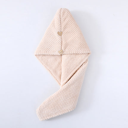 Candy Velvet Hair-drying Cap Thick Absorbent Headscarf