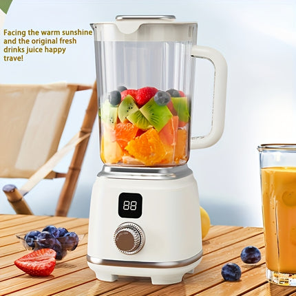Juicer, Compact Home Blender with USB Rechargeable LED Display, Fast/Slow Speed Adjustment