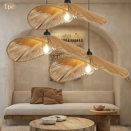 1 Bohemian Rustic Woven Vine Chandelier, 40.01 cm, No Bulbs Included