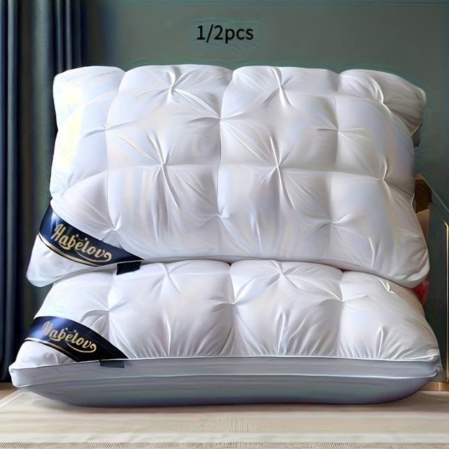 1/2 Luxury Hotel Quality Pillow - Deep Sleep Neck Support, All-Season High Pillow