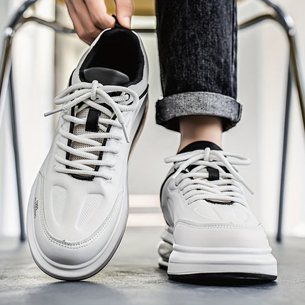 Men'S Stylish Low-Top Running Sneakers - Light Blue & Black Colorway, Breathable Mesh Lining
