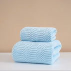 Auspicious Grid Light Blue / 35X75cm