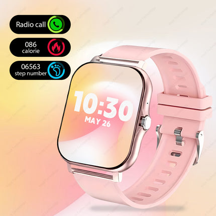 Full-Screen Touch Smartwatch with Call and Message Notifications, Fitness