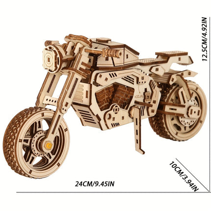 Wooden 3D Three-dimensional Puzzle Model DIY Building Assembly Toy