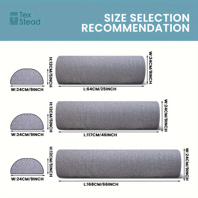 One Piece of Semi-Circular Body Pillow for Sofas, a Protective Sponge Bed Rail, And an Anti-Fall Safety Rail.