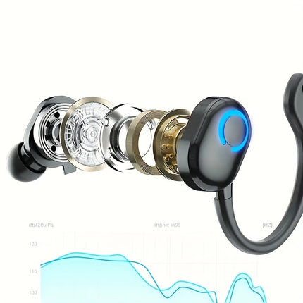 Wireless Earbud Headphones with Volume Control, HD Voice, and 10-Hour Battery Life