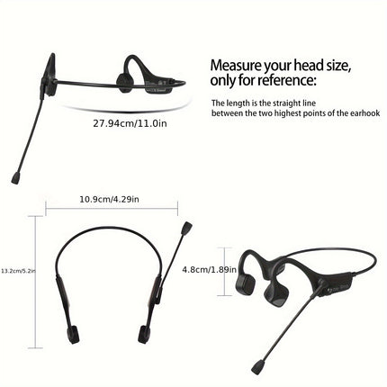 Headphones with Mic, Adjustable Degree, High-Quality Music for Sports, Meetings, and Training