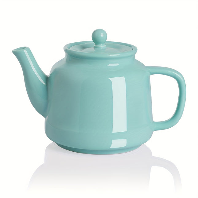 [Porcelain Tea Pot] Sweejar 35oz Porcelain Tea Pot with Removable 18/8 Stainless Steel Infuser