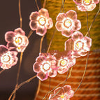 Light Pink / 1M 10LED / Constant light battery Style