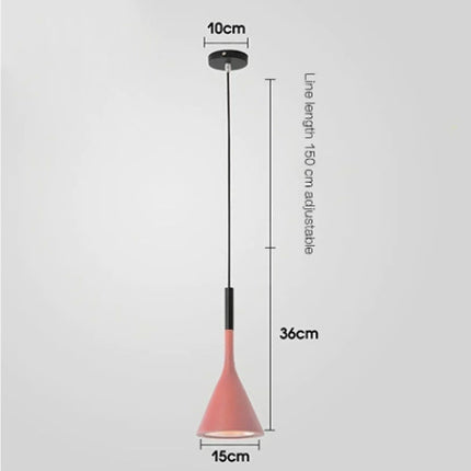 Nordic Minimalism Aluminum Horn Chandelier Restaurant Bar Lamp
