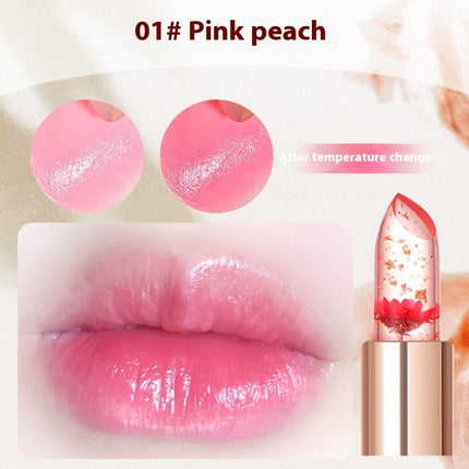 Flower Lipstick Jelly Color Changing Lipstick Moisturizing