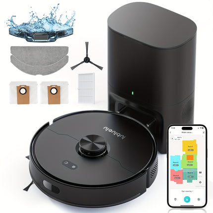 Lubluelu L15 MAX Robot Vacuum and Mop 3-in-1 Sweeping, Vacuuming, Mopping, 3.0L Dust Bag,