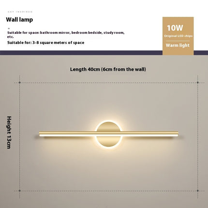 Makeup Mirror Dressing Table Led Fill Light Simple Wall Lamp