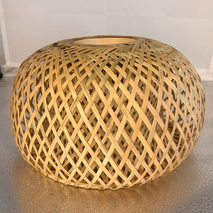 Bamboo Woven Lampshade for Traditional Chinese Style Dining Room, Tea House