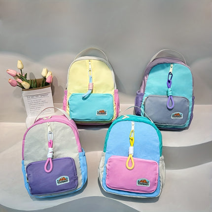 Lightweight Nylon Backpack for Ages 3-14 with Adjustable Straps, Casual Style,