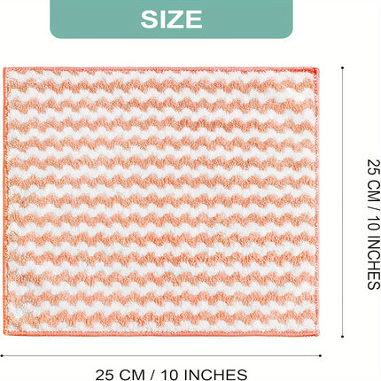 10 Pack Microfiber Cleaning Cloths & Reusable Kitchen Towels