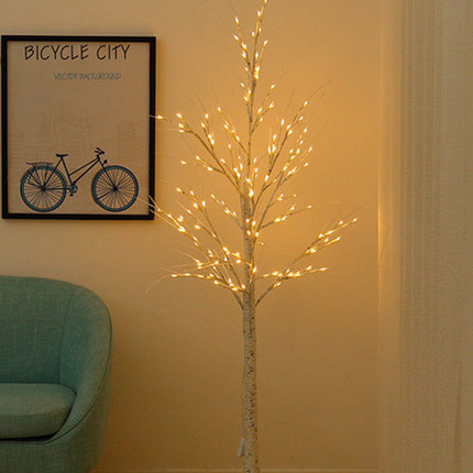 LED Lights Simulation Luminous Christmas Tree Background Decoration