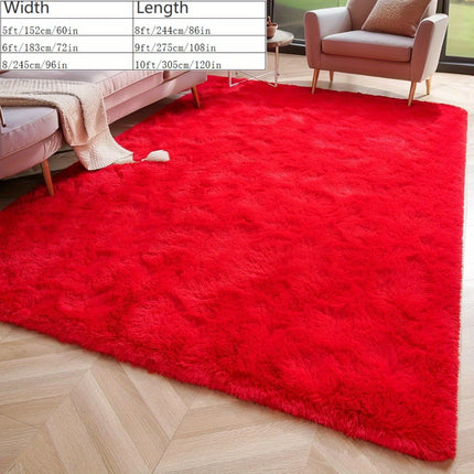 Flame Retardant Shaggy Area Mat, 243.84x304.8 cm Large Plush Living Room Mat,