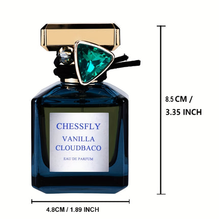 CHESSFLY Men's Vanille Cloudbaco Eau de Parfum 1.7fl.oz - Luxury Vanilla & Tobacco Scent with Tonka Bean