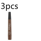 3pcs No2 dark brown / English packaging
